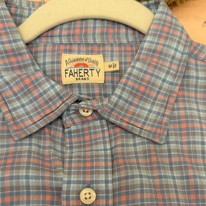 Faherty Multicolor Plaid Button-Up